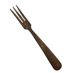 Collectible Wood Salad Serving Fork 10" Tableware Utensil Tool with Defect DIY